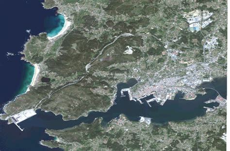 Satellite map of El Ferrol | Gifex