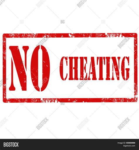 No Cheating-stamp Vector & Photo (Free Trial) | Bigstock