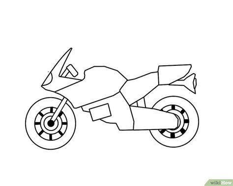 4 manières de dessiner une moto - wikiHow | Dessin moto facile, Comment ...