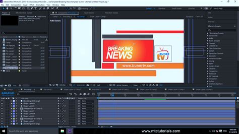 Download Breaking News Adobe After Effects Template - MTC TUTORIALS - MTC TUTORIALS