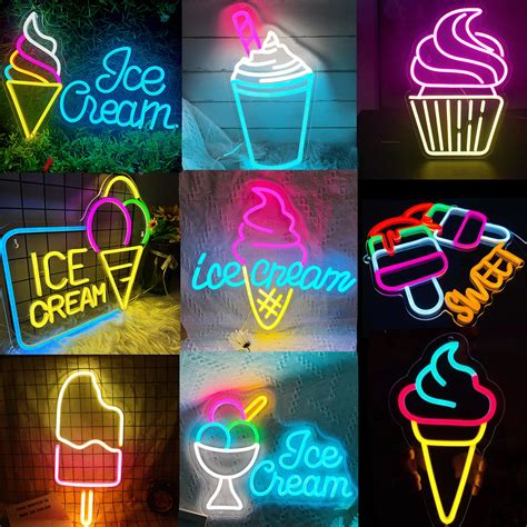 Ineonlife-Personalized-Custom-LED-Neon-Sign-Ice-Cream-Party-Home-Room ...