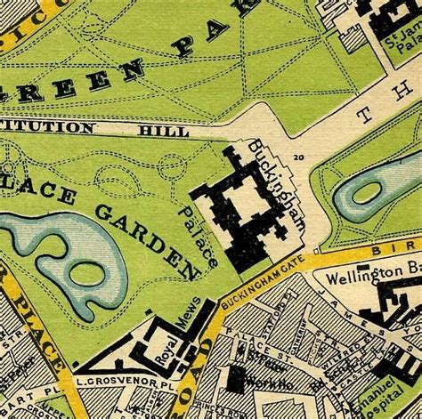 Map Of London Showing Buckingham Palace - United States Map