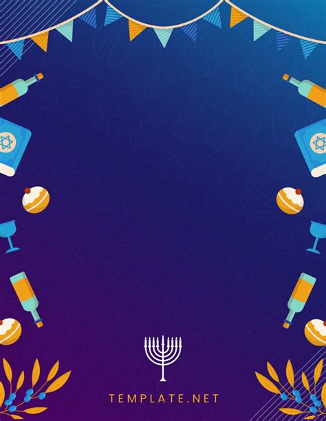 Blank Hanukkah Template - Edit Online & Download Example | Template.net