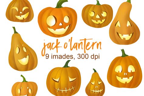 Jack O Lantern Clipart Graphic by Elena Dorosh Art · Creative Fabrica