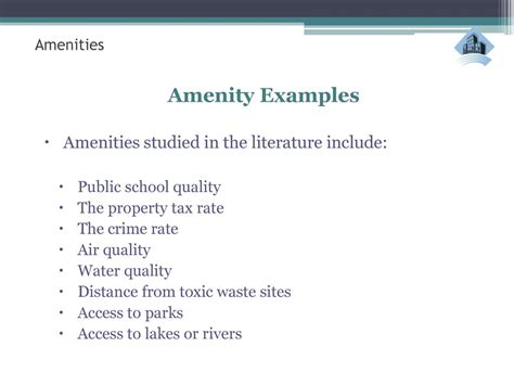 Neighborhood Amenities - ppt download