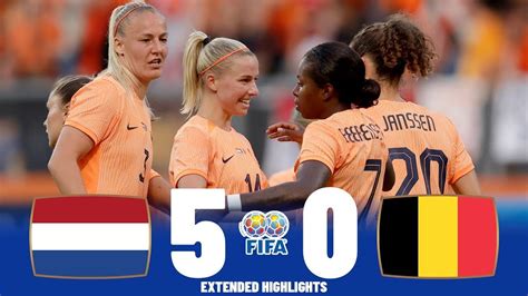 Netherlands vs Belgium Highlights Women's International Friendly 02/07/2023 - YouTube