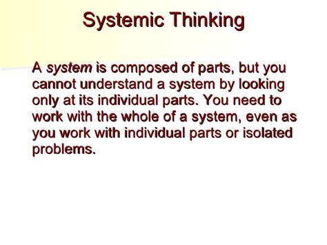 Systemic Change Approach