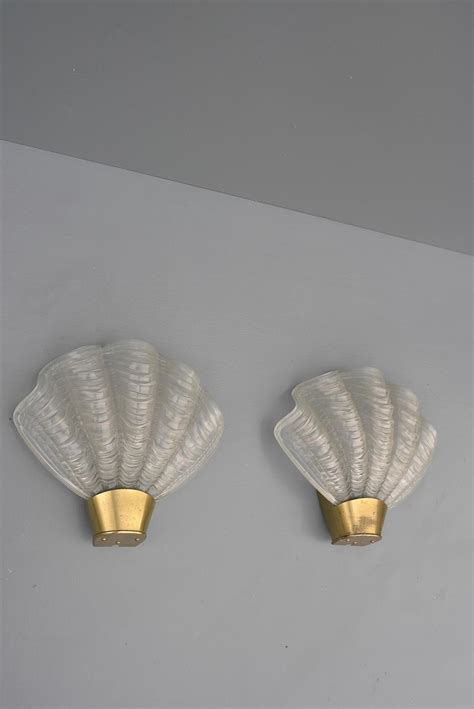 Pair of Shell "Coquille" Wall Lamps by ASEA Skandia Mid-Century, Sweden, 1950's For Sale at ...