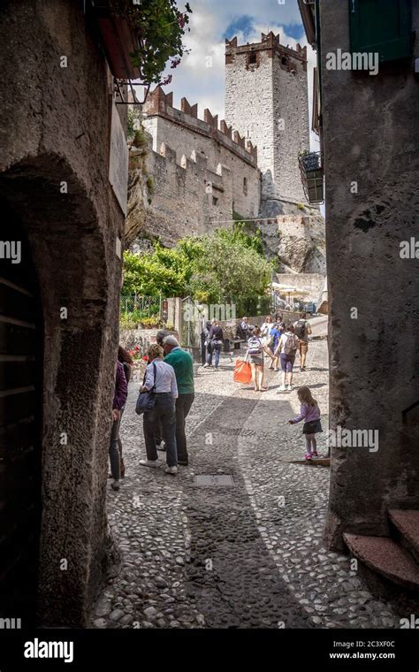 Malcesine castle, Lake Garda Stock Photo - Alamy