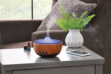 Better Homes & Gardens 200 mL Ultrasonic Aroma Diffuser, Woodgrain ...