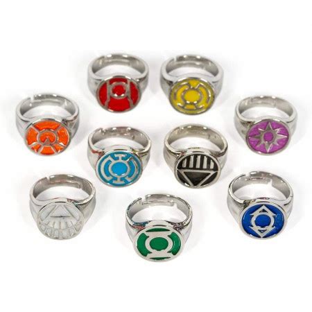 Green Lantern Collector All Lantern Corps Ring Set