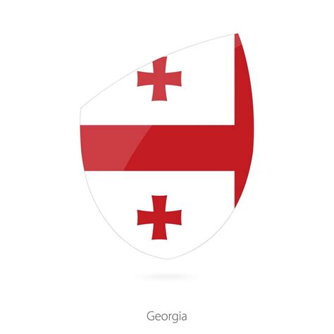 Flag of Georgia. Georgian Rugby flag. 17688221 Vector Art at Vecteezy