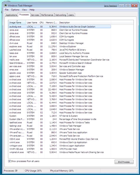 How do I navigate the task manager in Windows?