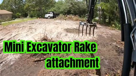 A Mini Excavator Rake Attachment Benefits Of Using In 2023A Mini ...