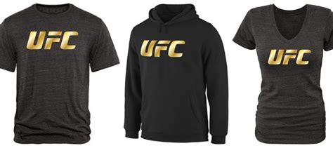 UFC Gold Logo Shirts and Hoodies | FighterXFashion.com