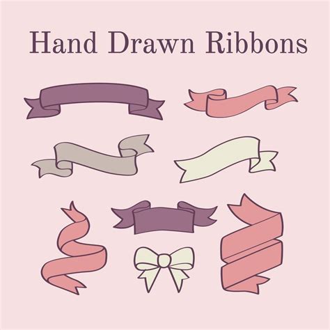 Hand Drawn Ribbons Vector 180392 Vector Art at Vecteezy