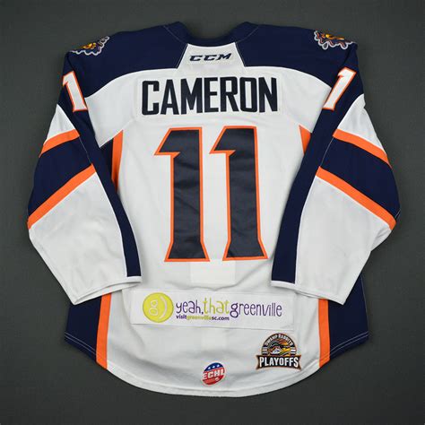 Lot Detail - Bretton Cameron - Greenville Swamp Rabbits - 2017 Captains' Club Game - Game-Worn ...