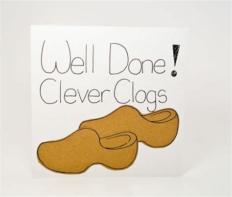 Well Done Clever Clogs Handmade Card, Exam Congratulations, New Job Card | Exam cards, New job ...