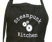 Steampunk Kitchen With Gears adult Apron - Etsy