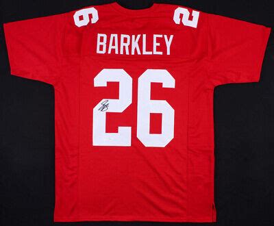 Saquon Barkley Signed New York Giants Red Jersey (JSA COA) #1 RB Pick ...