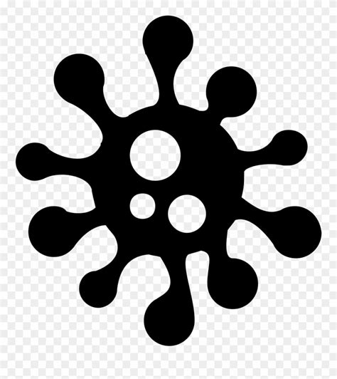 Virus Clipart Black And White - Virus Icon - Png Download (#742280 ...