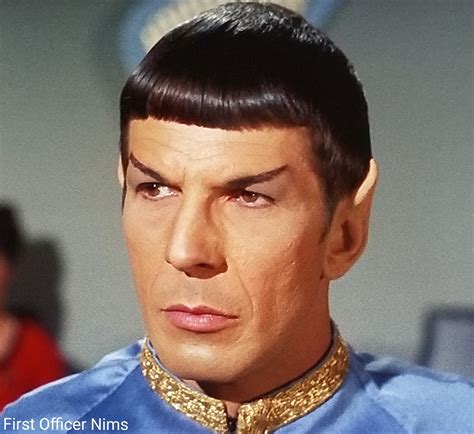 First Officer Nims — Leonard Nimoy as Spock in "Court Martial" s1 e20...