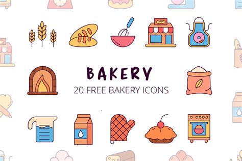 Bakery Vector Icon Set Free Download - Creativetacos