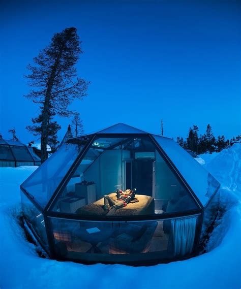 Glass Igloos Hotel Resort in Finland | Glass igloo hotel, Glass cabin, Architecture