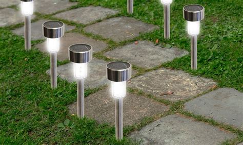 Bright LED Solar Garden Path Lights (12-Pack) | Groupon