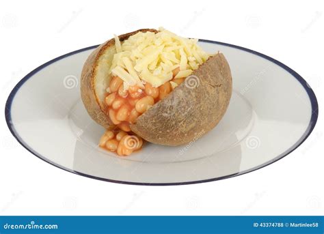 Baked Beans And Cheese Jacket Potato Stock Photo - Image: 43374788