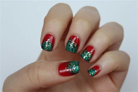 Glitter Christmas Nails - Living After Midnite