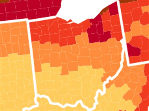 COMPLETE 2022 Ohio Fall Colors Map + Peak Prediction Guide | Fall colors, Brandywine falls ...