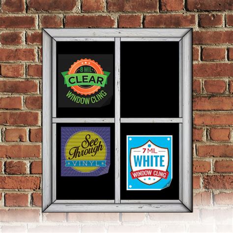 Single Window Clings (Clear & White) – Creations Creative