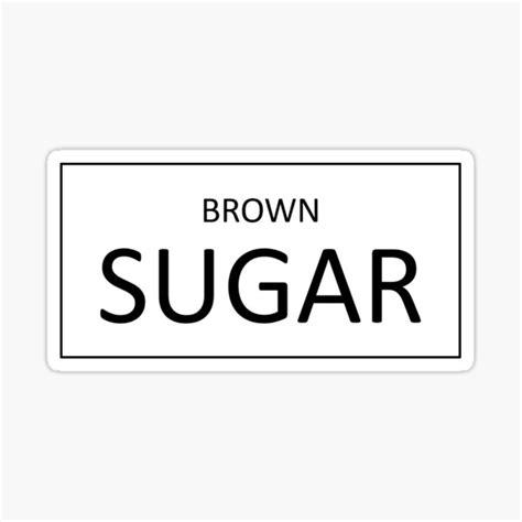 "Brown sugar label sticker" Sticker by abigailsommer1 | Redbubble