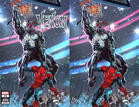 Venom #35 Marvel 2021 200 Kael Ngu Spider-Man Basketball Slam Dunk Var ...