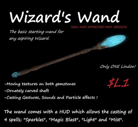 Second Life Marketplace - Faire Wizard's Wand + Spells