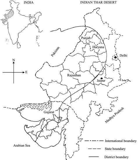 Map of Indian Thar Desert. | Download Scientific Diagram