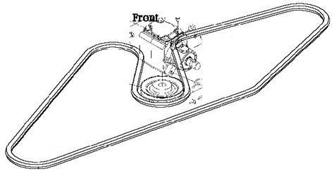 Diagram to install belt on john deere 54" deck mower