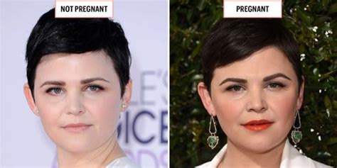 Celebrities When Pregnant versus Not - Pregnancy Glow Photos