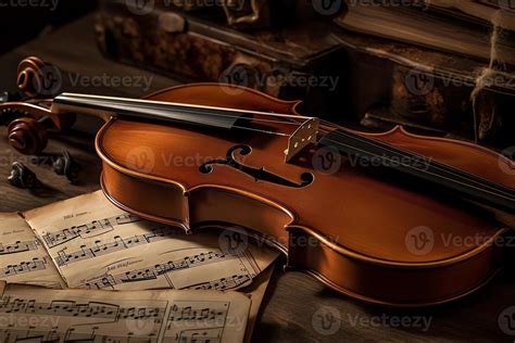 Violin music and sheet music. 23140465 Stock Photo at Vecteezy