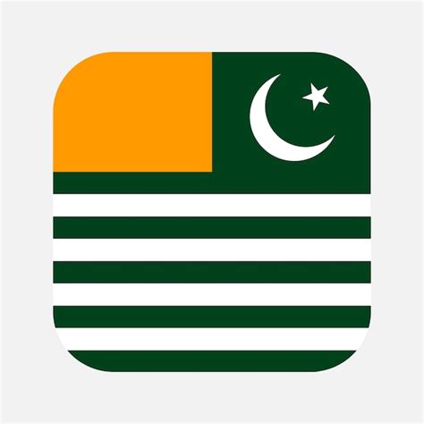 Premium Vector | Azad jammu and kashmir flag simple illustration for independence day or election