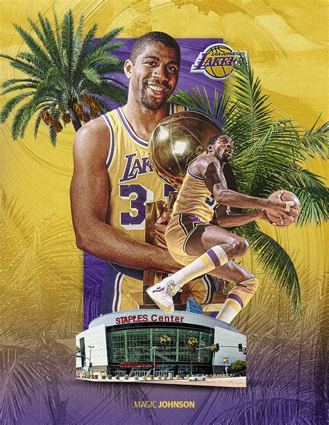 Magic Johnson Lakers on Behance