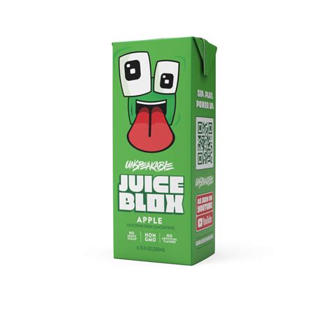 JuiceBlox Unspeakable Apple Juice, 6.75 fl oz, 8 Count Boxes - Walmart.com