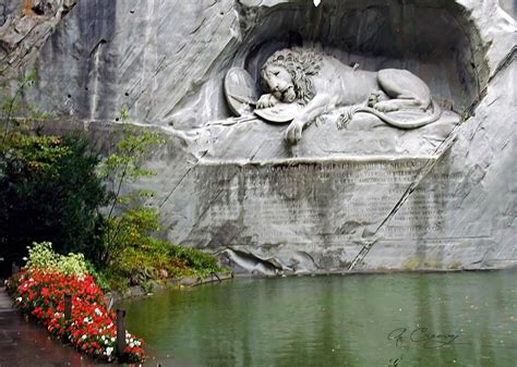 the Lion of Lucerne Monument, Switzerland | Lion monument, Lucerne ...