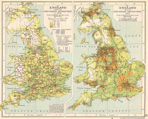 Industrial Revolution In Britain Map