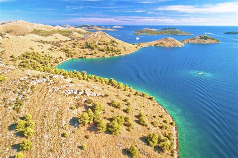 Amazing Kornati Islands national park archipelago aerial view Photograph by Brch Photography ...