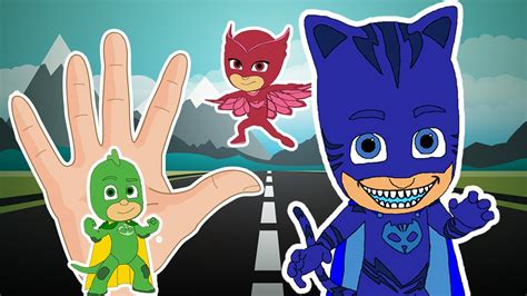 PJ Masks Finger Family PJ Masks In English For Kids - Pj Masks Gekko Owlette Catboy Song - YouTube