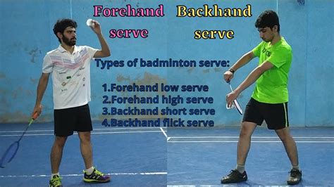 Badminton Serve Techniques | Badminton Forehand & Backhand Grip - YouTube