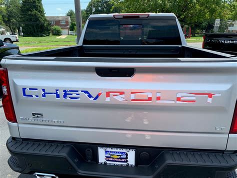 American Flag Tailgate Word Inserts for 2019 - 2020 Chevrolet Silverad – Acerbographix