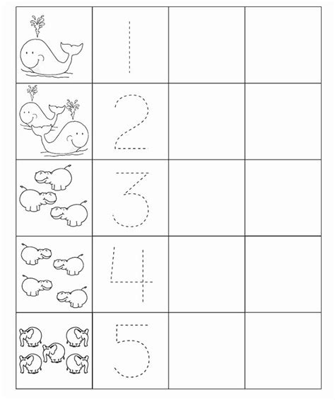 Numbers 1 To 5 Worksheets For Preschool